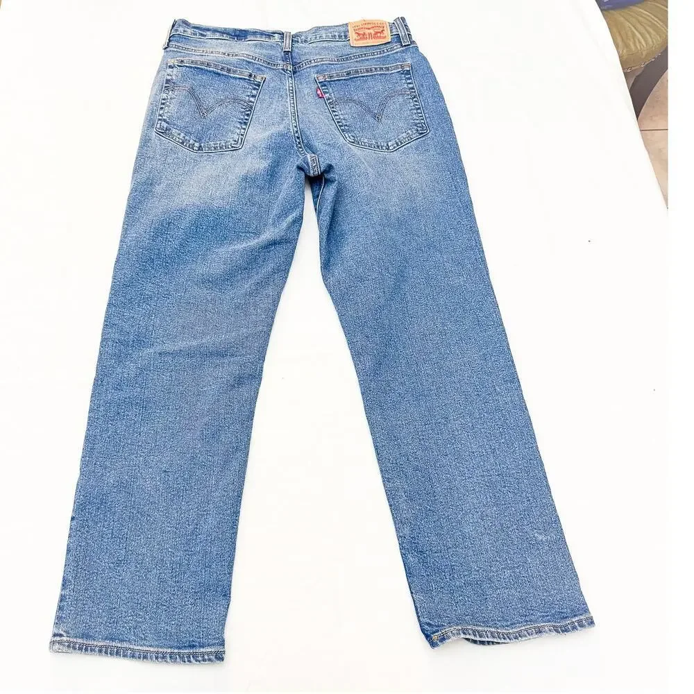 Levi's Wedgie Straight Button Fly Denim Jeans Straight Leg Size 32
